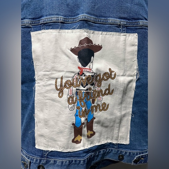 Disney Toy Story Woody Jean jacket vest - Picture 4 of 5